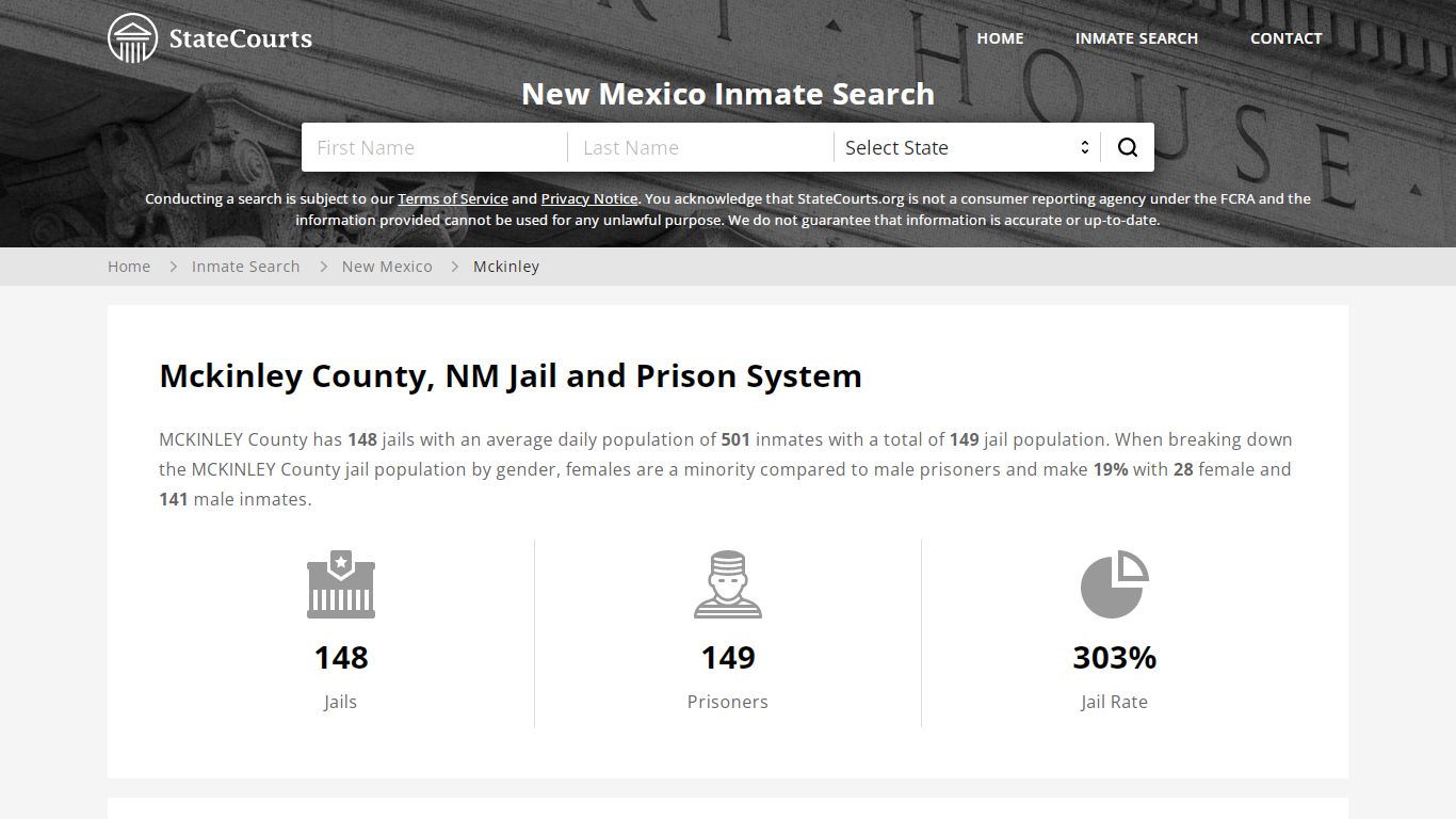 Mckinley County, NM Inmate Search - StateCourts